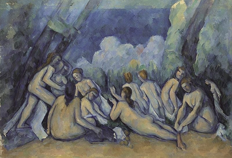 Paul Cézanne《大浴女》（Bathers(Les Grandes Baigneuses)）．約1894-1905。©The National Gallery, London