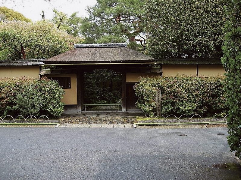 裏千家「今日庵」大門處。圖／取自網路。