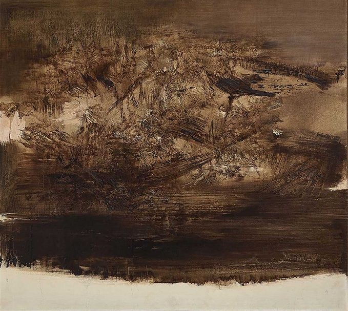趙無極｜06.10.68 油彩畫布 97×105cm 1968 預估價：1500萬至2500萬港元 圖｜中國嘉德香港