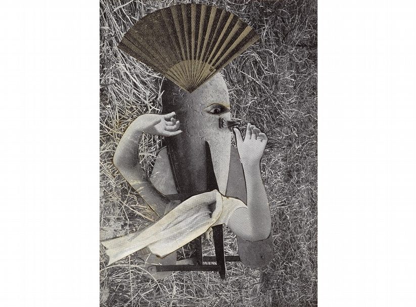Max ErnstChinesische Nachtigall, 1920Collage and ink on paper, 12.5×9 cmMusée de Grenoble © 2016 ProLitteris, Zurich