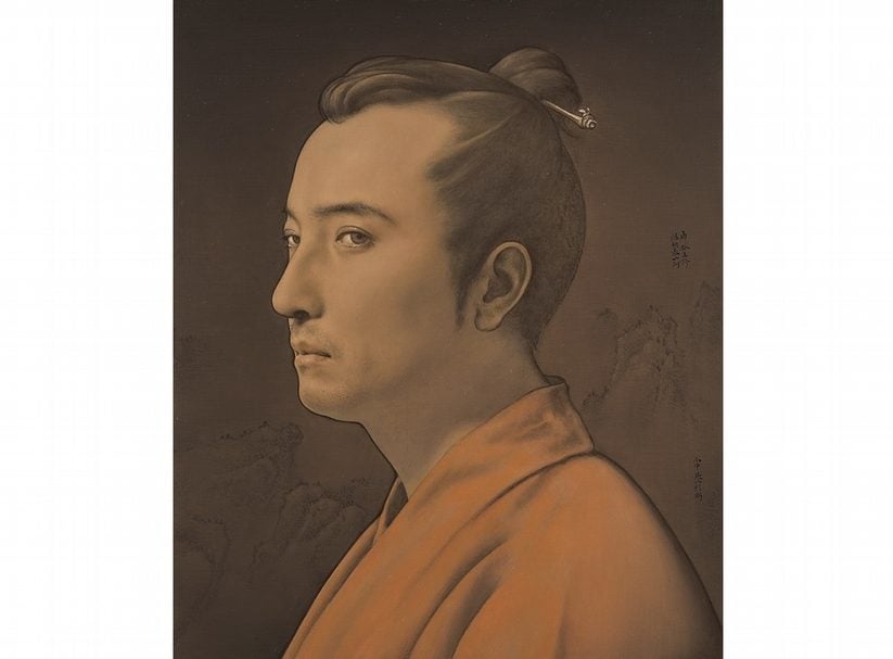 彭斯《孤竹君(A man of Honor with Bamboo Branches)》.60×50 cm.2016。