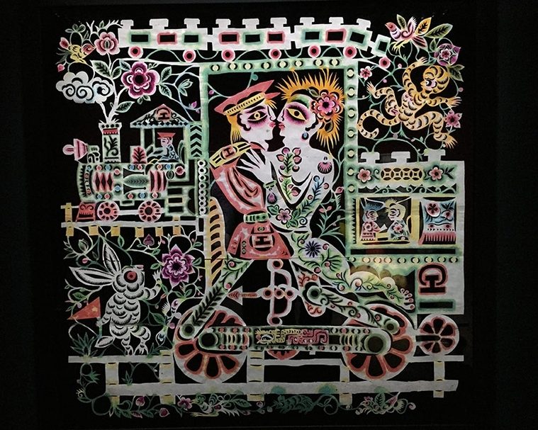 西亞蝶｜車 紙 136x136cm 2017 圖片提供：劉星佑