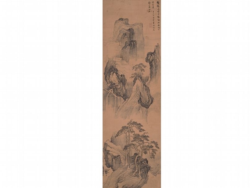 圖7 明．張瑞圖1631年作〈松山圖〉，日本靜嘉堂文庫美術館。圖∣靜嘉堂文庫美術館