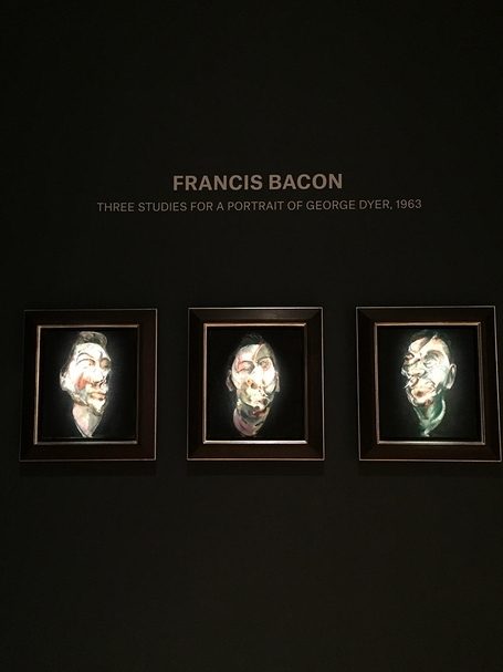 Francis Bacon的《Three Studies for a Portrait of George Dyer》(攝影/藍文鈺)