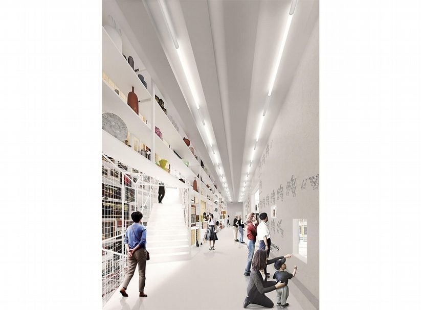博曼斯美術館庫房（Public Art Depot）內部模擬圖。（Courtesy of Museum Boijmans Van Beuningen）