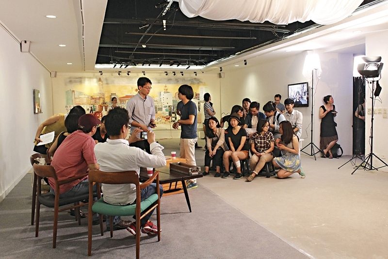 「藝術頻道」錄製現場。(台北國際藝術村提供)
