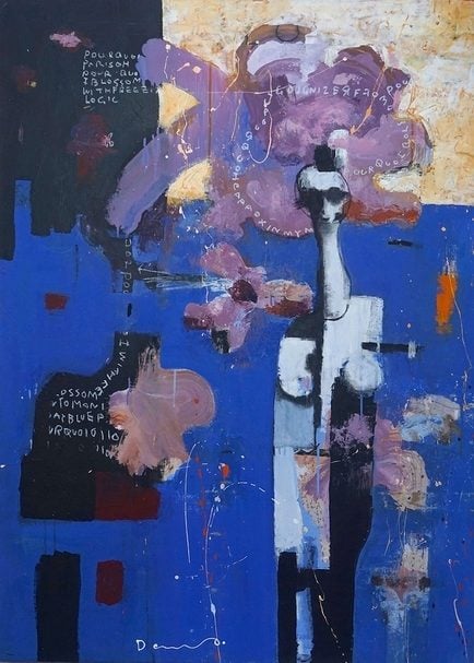 黃大維 無題 壓克力、紙、畫布 109×79cm 2017 圖片提供：僑福芳草地畫廊．台北