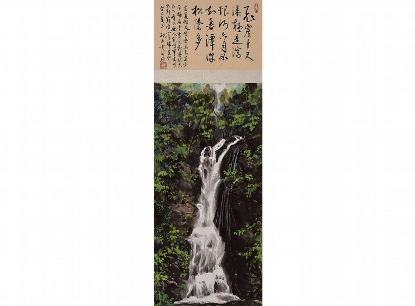 邵文虎〈桶后瀑布〉。