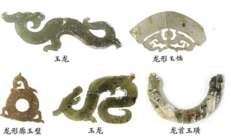 山西侯馬虒祁遺址出土的玉器。