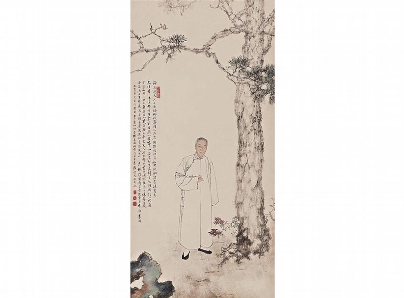 羅叔重〈行樂圖〉。