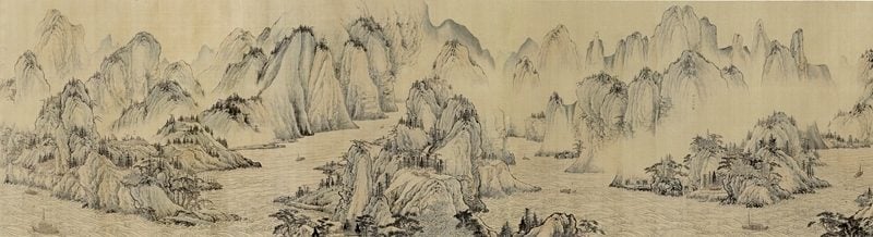 呂佛庭〈長江萬里圖〉，61.2×6058公分。圖為局部。圖∣藍玉琦