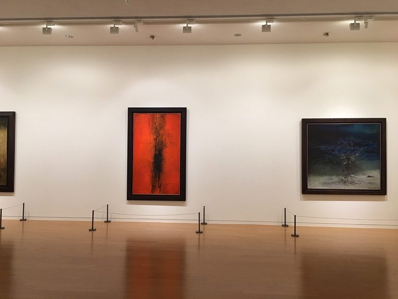 「無極之美：趙無極回顧展」展覽現場。攝影｜林亞偉