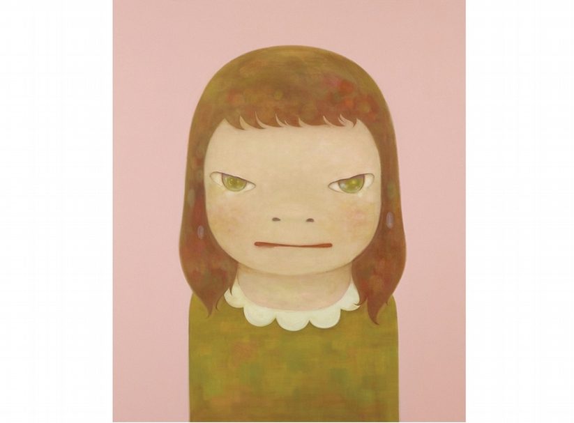 奈良美智《願世界和平》．壓克力畫布．194×162.2 cm．2014。圖｜本刊資料室