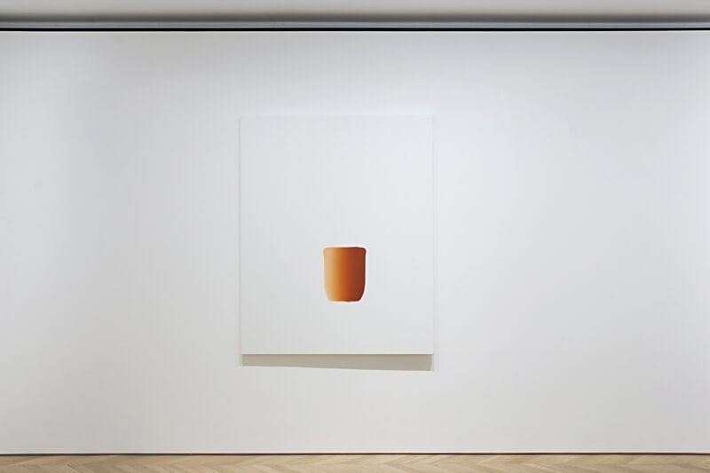 李禹煥Lee U-fan│對話Dialogue 油畫、畫布 162x130cm 2014 © Lee Ufan, Courtesy of Pace Hong Kong