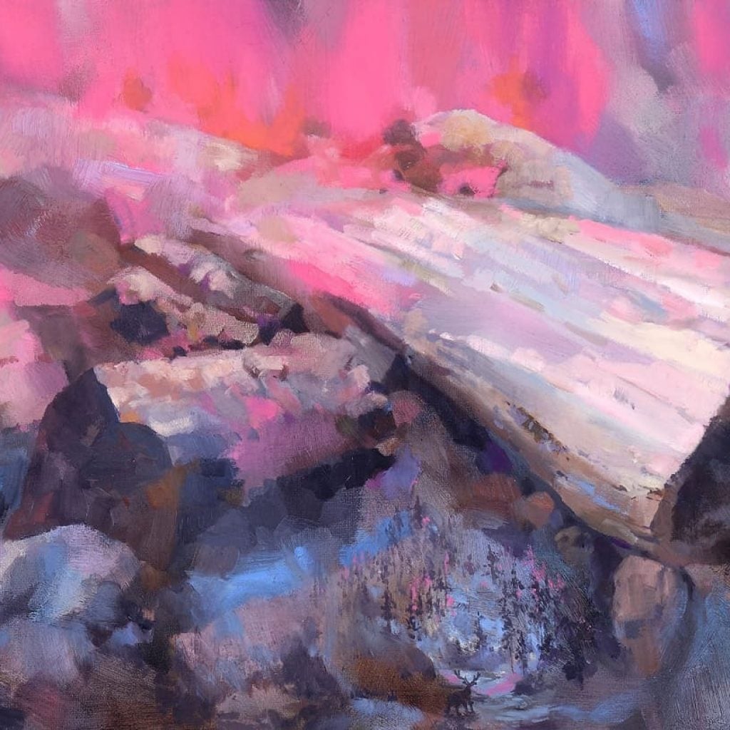 魏瑋廷-Wei-Tim-Wei_業火I－竄逃-Destruction-of-Karma-I-Run-Away_2020_油彩、畫布-Oil-on-Canvas_70-x-30-cm
