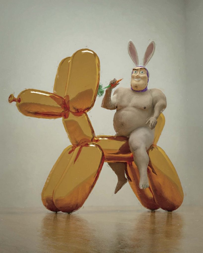 Beeple作品〈嘿〉。©Beeple