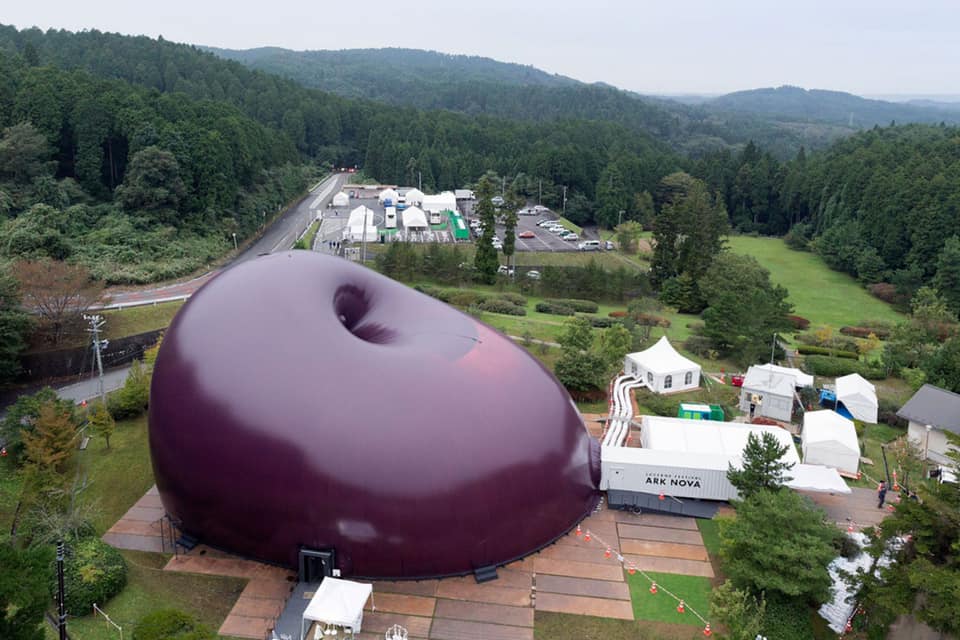 卡普爾（Anish Kapoor）與磯崎新（Arata Isozaki）合作的充氣移動音樂廳ARK NOVA。（courtesy of Arata Isozaki + Anish Kapoor）