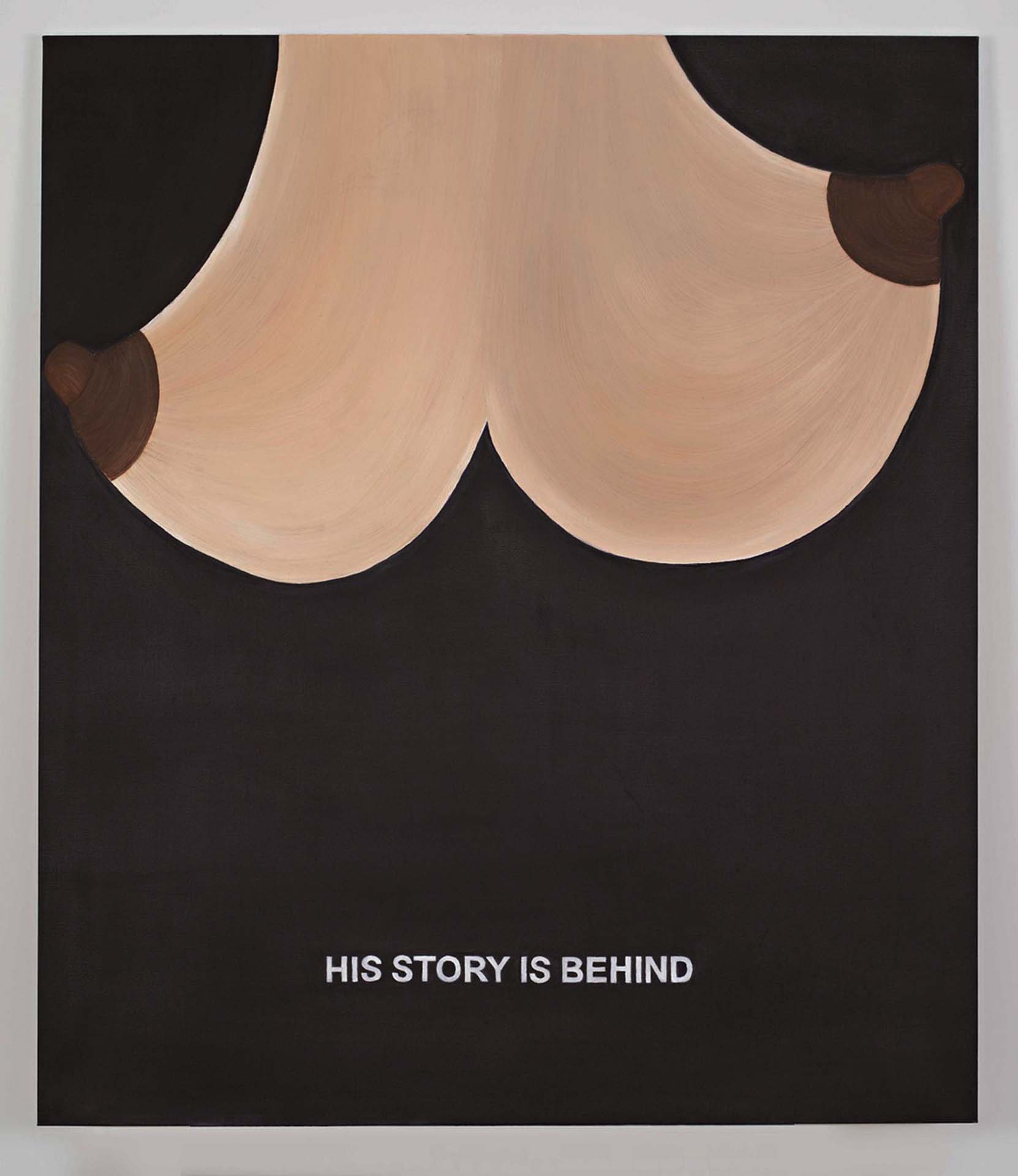 勞倫．普羅沃斯特｜The Hidden Paintings Grandma Improved, His Story Is Behind 油彩、畫布 180×155.5 cm 2019 ©Laure Prouvost, Courtesy Ga…