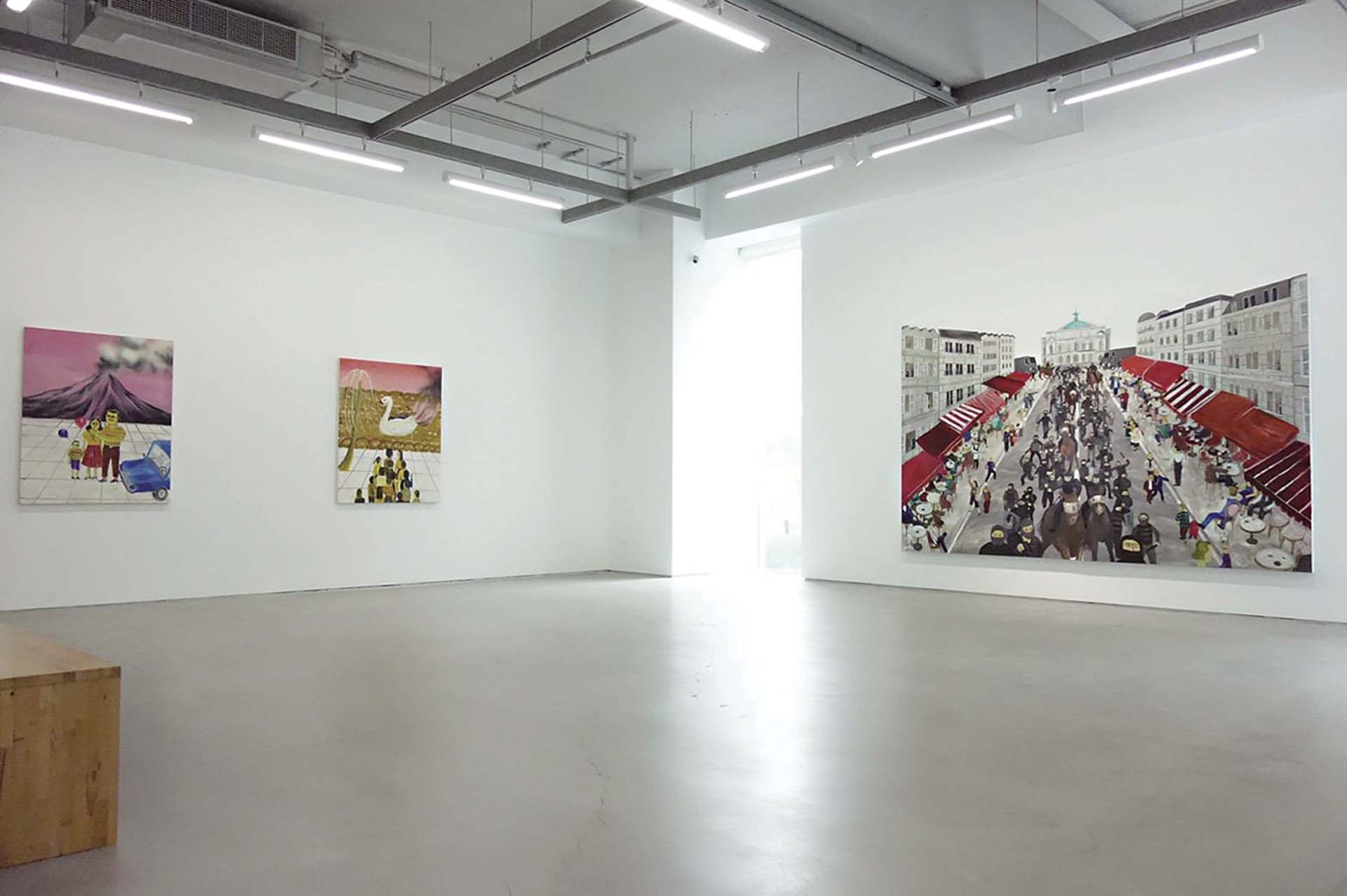2020年「祝你有美好的一天—黃海欣個展」於双方藝廊展覽現場。（ 双方藝廊提供）