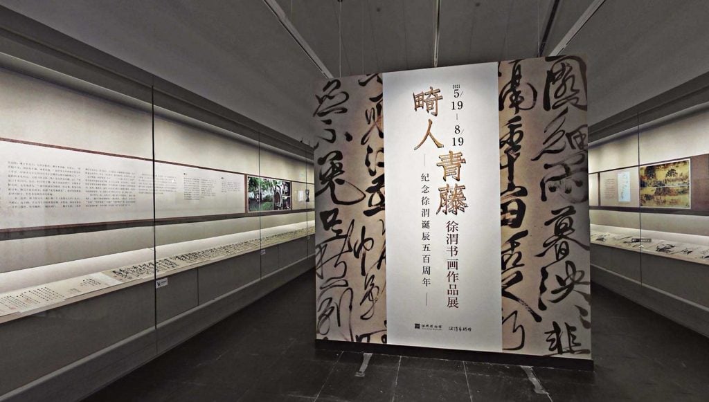 0-「畸人青藤─徐渭書畫作品」展場。（翻攝自線上展廳）