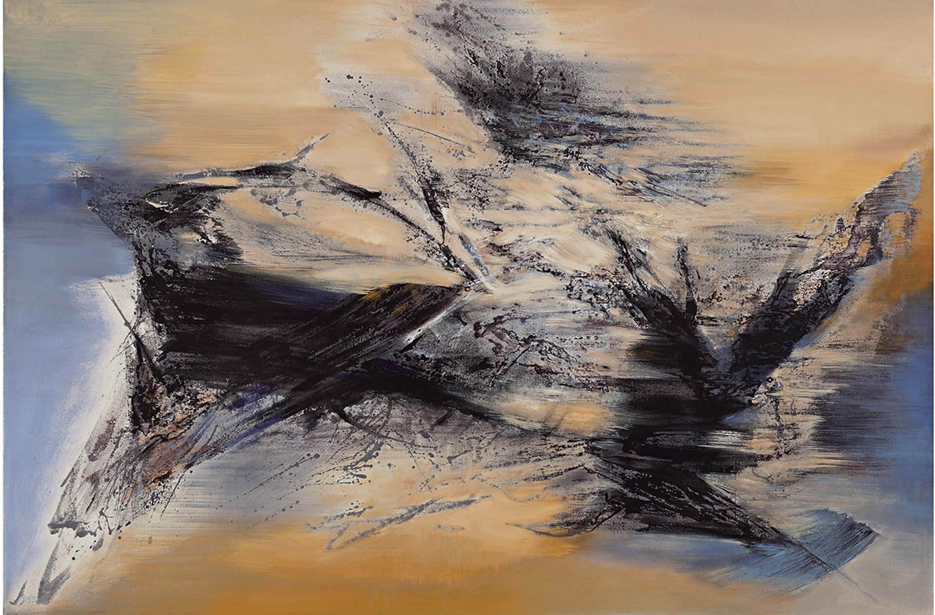 楊識宏，《飛揚》，壓克力顏料、畫布，130×194.5cm，2012。（台北國際藝術博覽會提供）