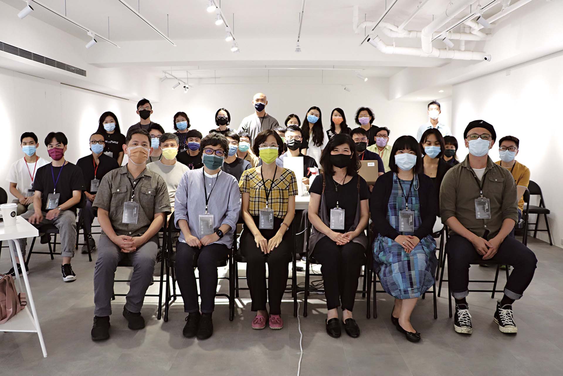 「書法有感—數位時代的書藝策展」活動合影。（桃園市立美術館提供）