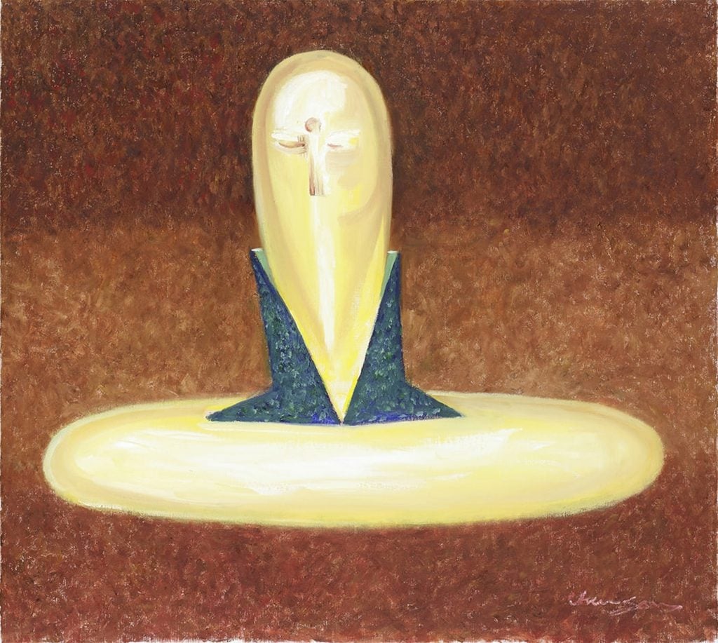 塵三_聖者1-Saint-1_油畫-Oil-on-Canvas_90x100-cm_2021