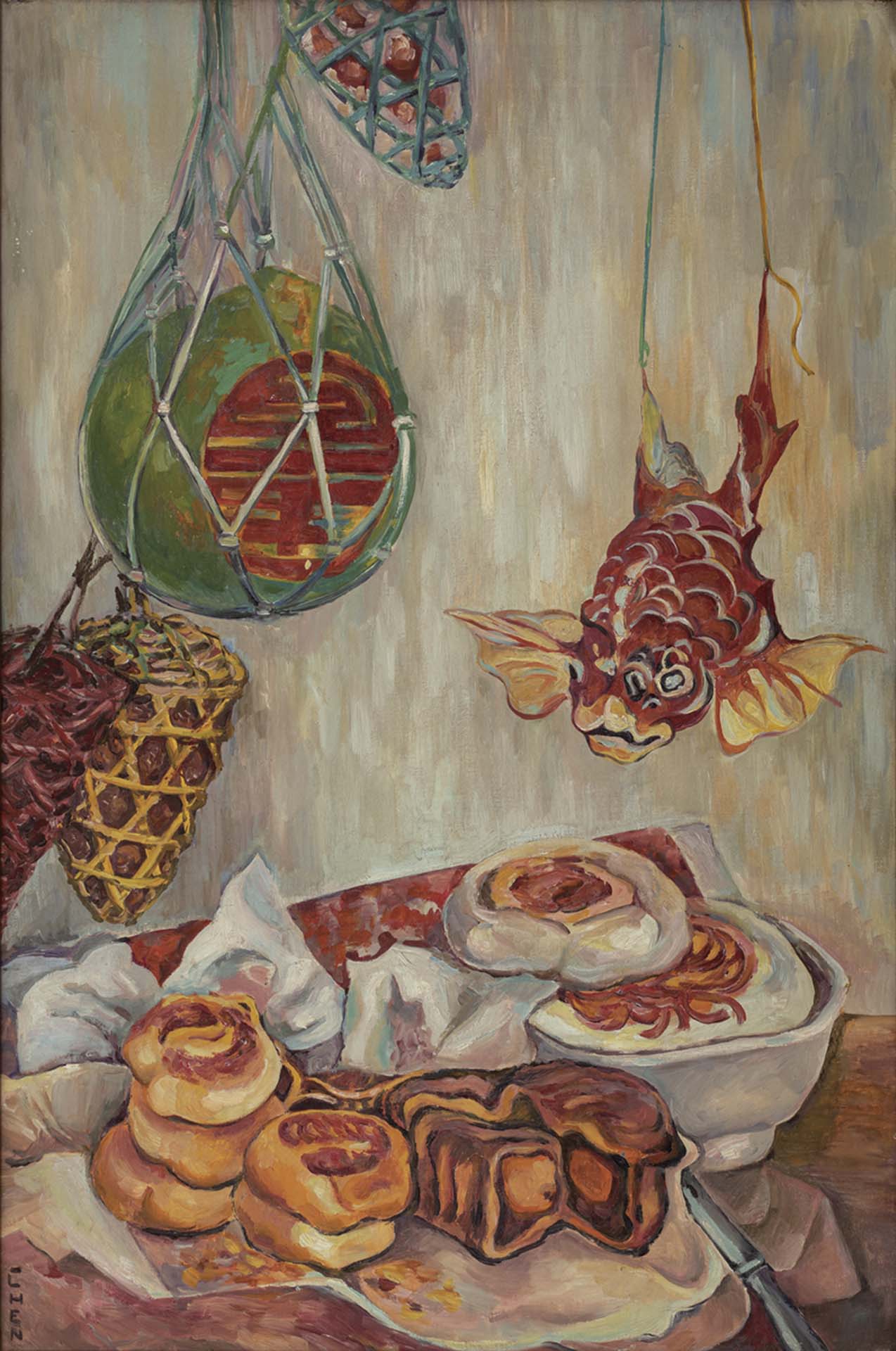 Georgette Chen，《靜物》，油彩、畫布， 81×54 cm，預估價HKD 3,200,000-3,500,000。（佳士得香港提供）