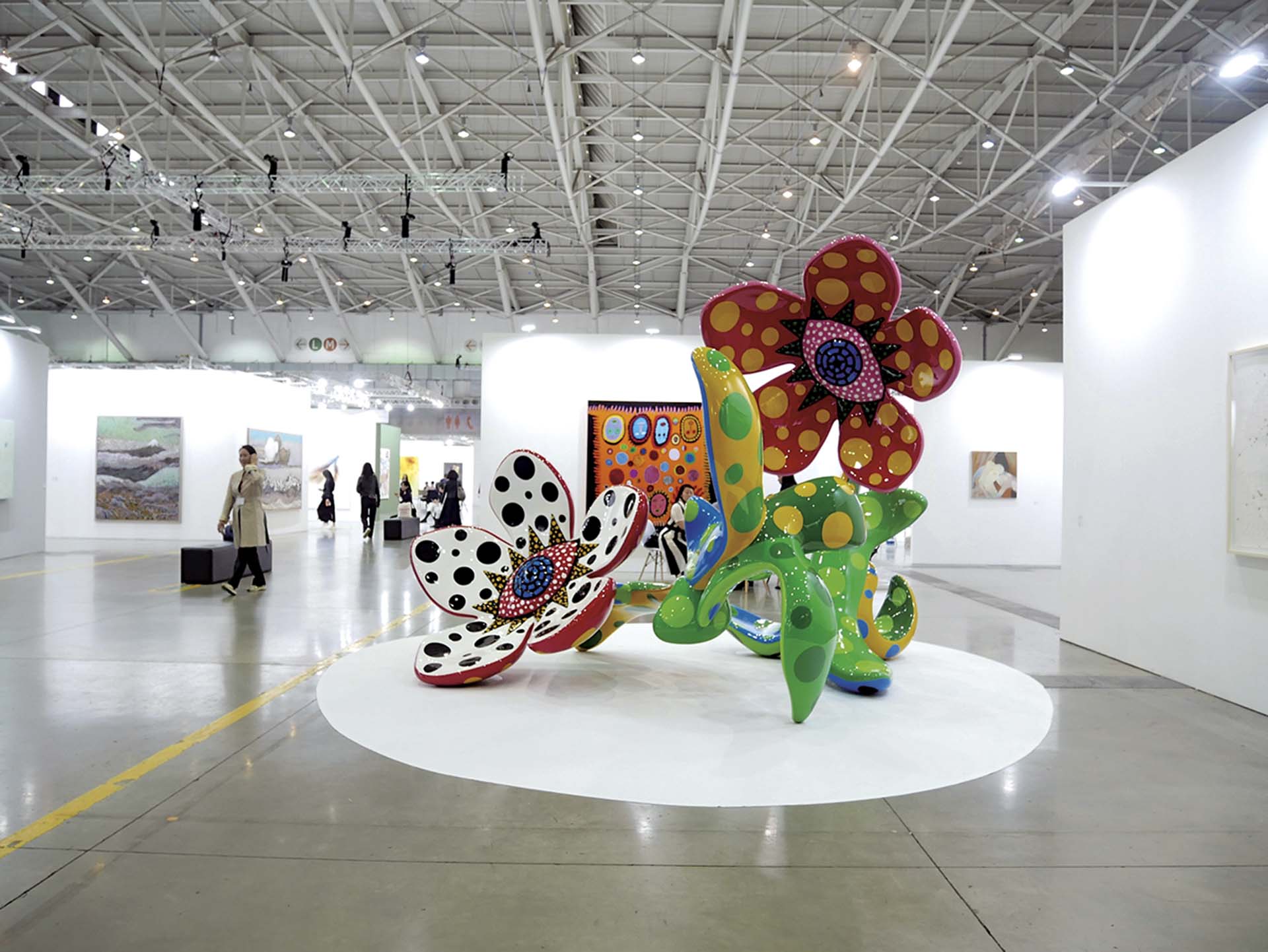 瑞銀集團是台北當代藝術博覽會重要的合作夥伴，圖為2019年首屆台北當代藝術博覽會現場。（台北當代提供）