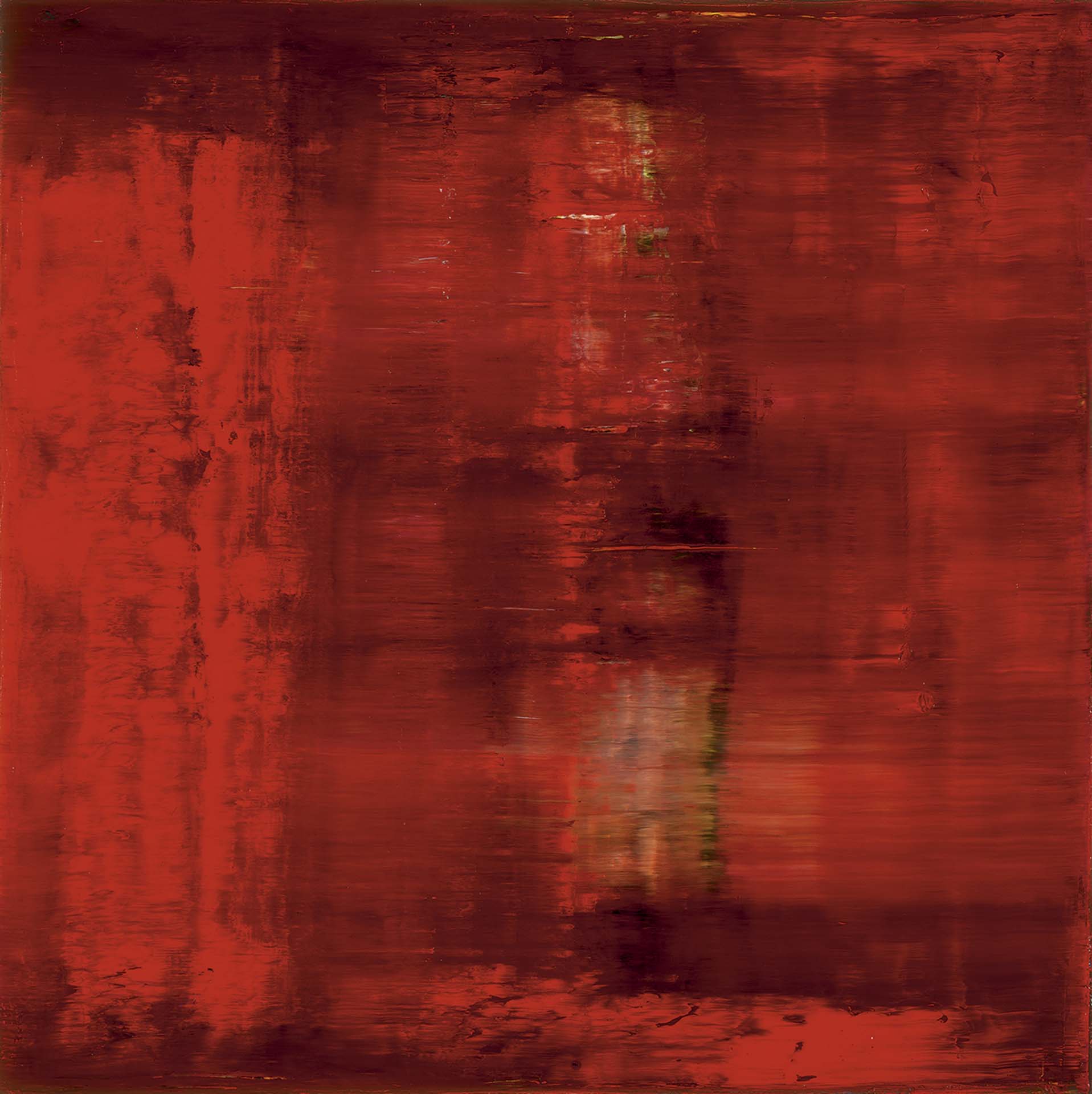 傑哈德．李希特，《抽象畫747-1》，200×200cm，油彩、畫布，1991，預估價HKD 128,000,000 – 166,000,000。（佳士得香港提供）