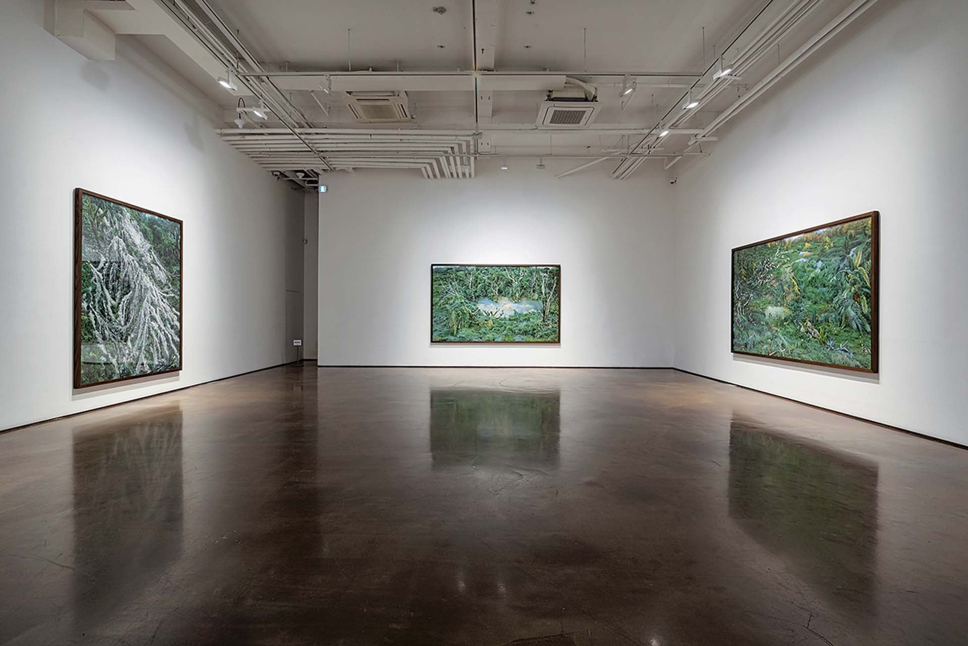 阿拉里奧畫廊展覽空間，圖為藝術家Won Seoung Won個展「The Inaudible Audible」現場。