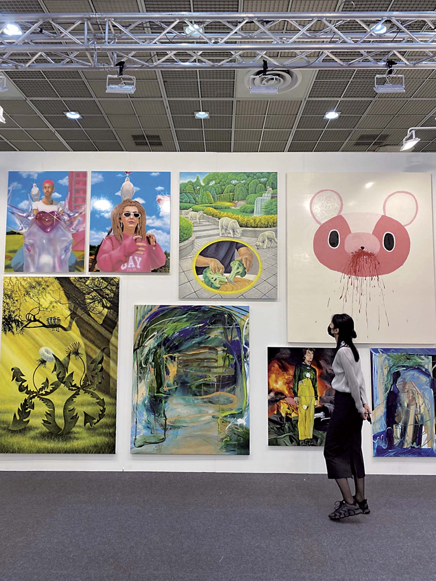2021年韓國國際藝術博覽會（KIAF 2021）阿拉里奧畫廊展位。