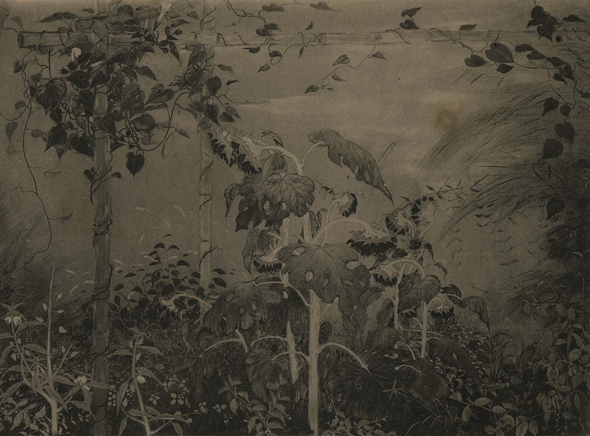 吳梅嶺，《秋》，1933，第七回臺灣美術展覽會。