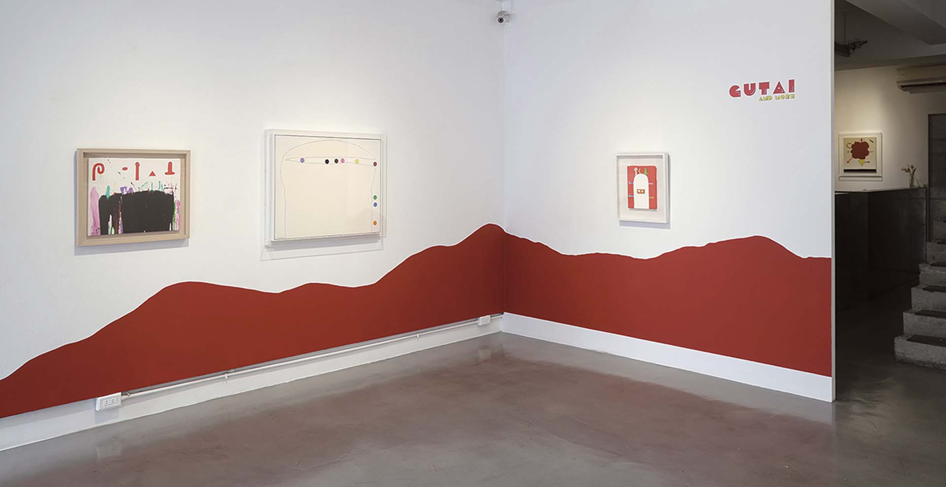 也趣藝廊「Gutai and More」展覽現場。(也趣藝廊提供)