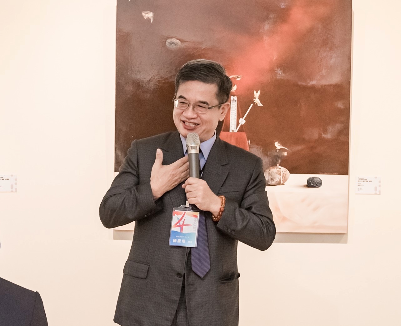 高科大校長楊慶煜表示，點滴累積的文化底蘊是不可或缺的軟實力。（國立高雄科技大學提供）