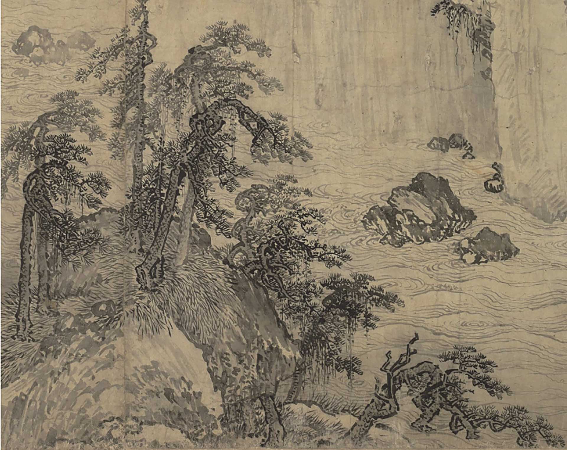 武元直《赤壁圖》局部，國立故宮博物院藏。（© 國立故宮博物院）