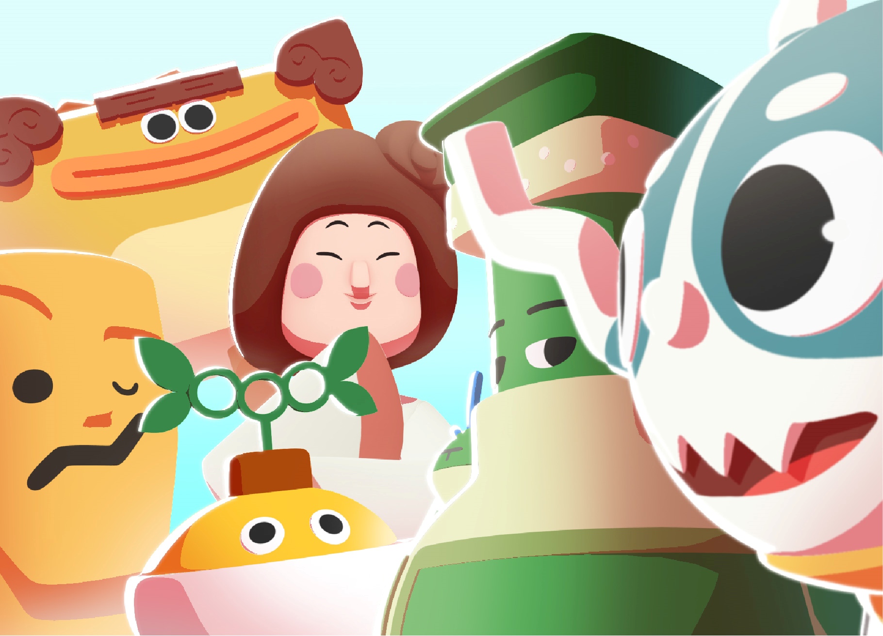 「酷獸」想要找出頭上失落文物的動機，在夥伴的幫助下展開時空冒險，推動了故事的展開。（國立歷史博物館提供）