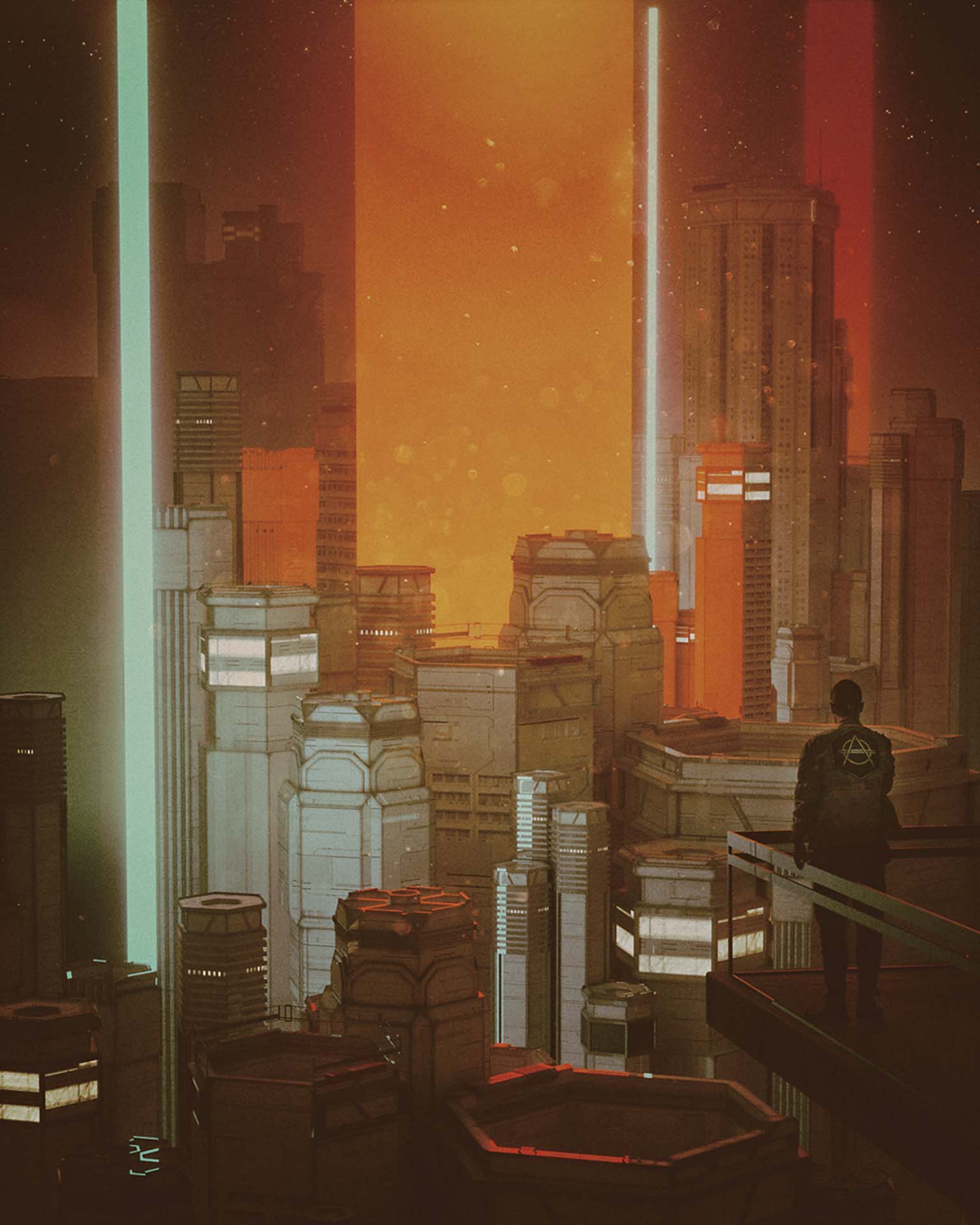 Beeple作品《Hexagonia》。(©Beeple)