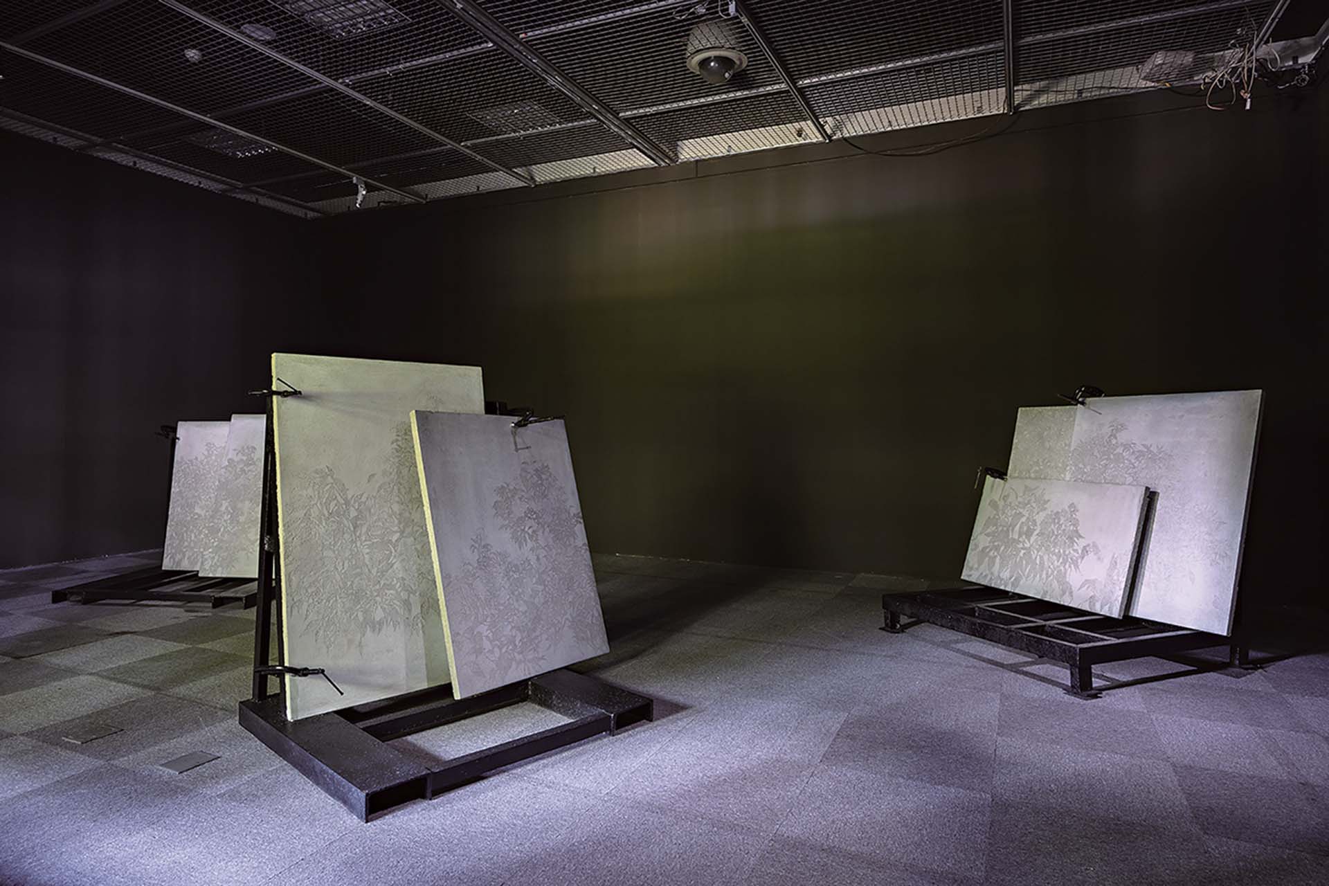 邱承宏《小花蔓澤蘭》（2019）於「歷史．當代」展覽現場。（台北當代藝術館提供）