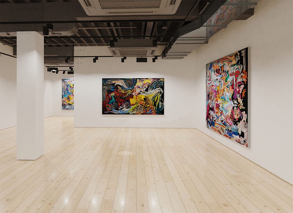 莉莉.基米爾「夜騎」線上展廳,阿爾敏.萊希畫廊上海空間。(© 莉莉.基米爾,致謝藝術家與阿爾敏.萊希)
