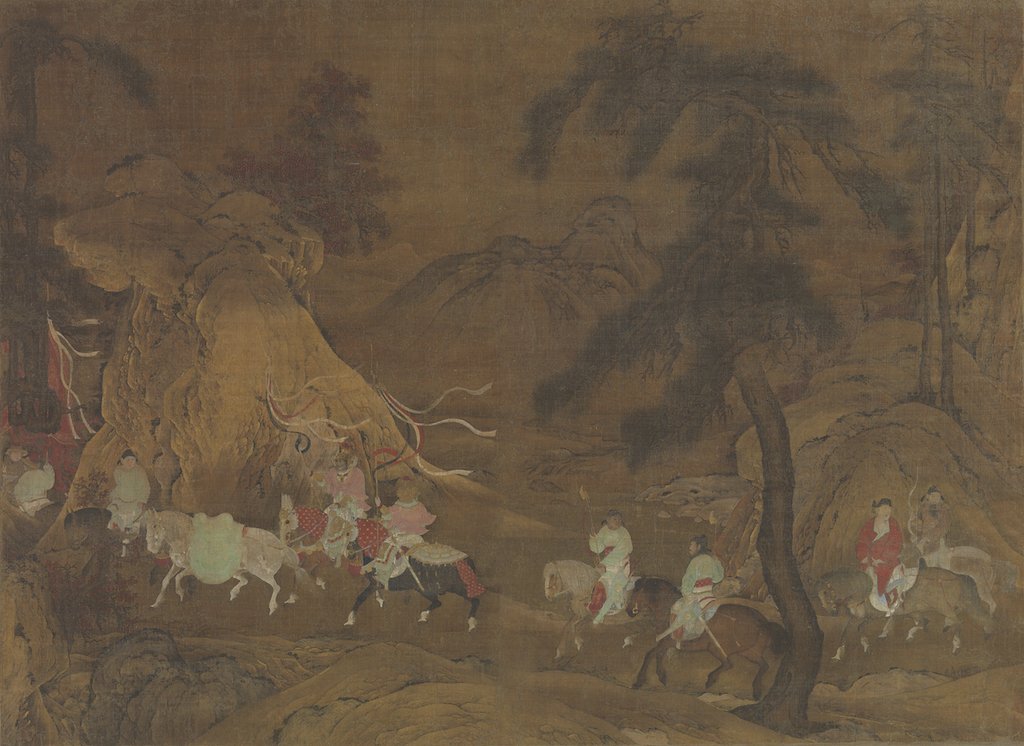 圖4 南宋 佚名〈明皇幸蜀圖〉軸，113.7×82.9公分，美國大都會博物館藏。©Public Domain
