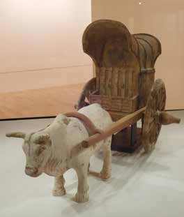 唐代陶牛車,澳洲墨爾本維多利亞國立美術館藏。 (National Gallery of Victoria, Melbourne)