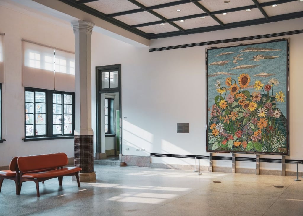 南美館1館1樓顏水龍作品《熱帶植物》