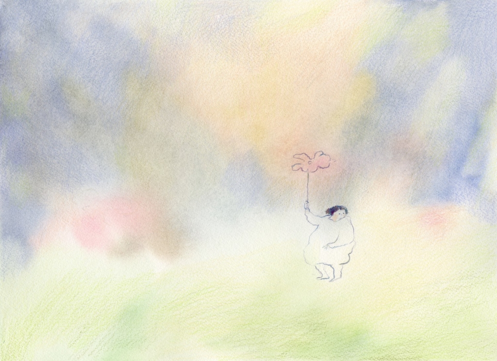 圖：作品「迷霧」是展覽的起源，表現出疫情初期對於現況的迷惘與不安。