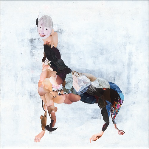 陳芷筠，《漫遊者》，平面複合媒材，79x79cm，2022。（國立新竹生活美學館提供）