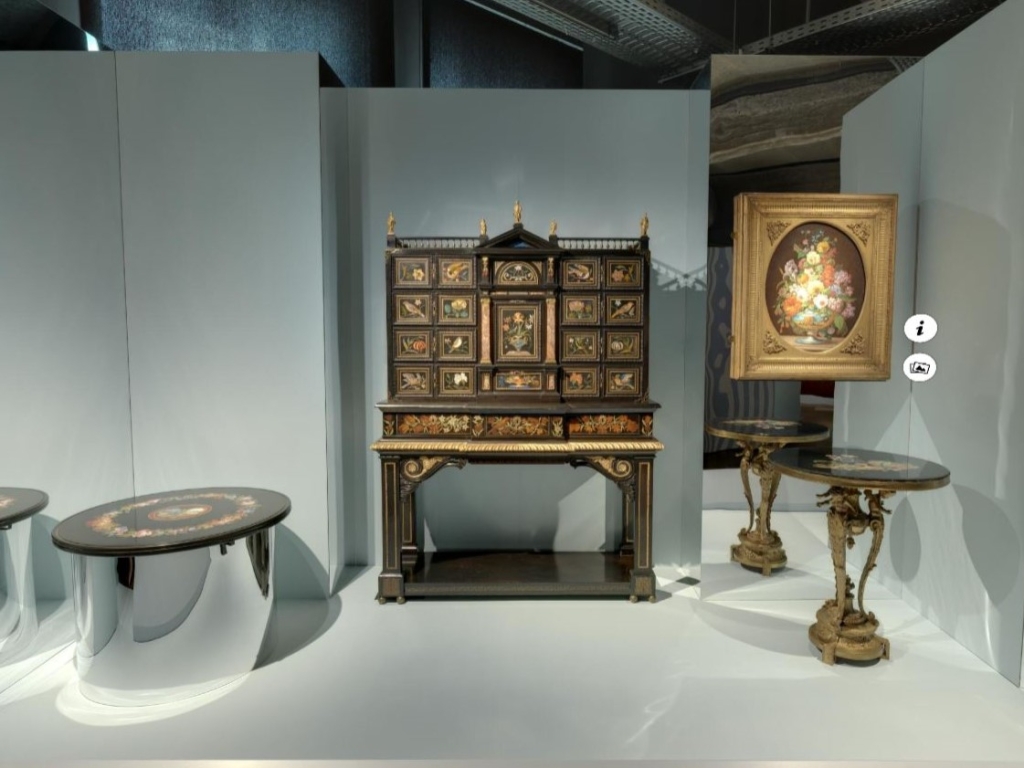 2021年3月DIVA博物館展出「微觀之作：英國V&A博物館藏吉爾伯特精品展」展聽。（翻攝自DIVA博物館線上展廳）