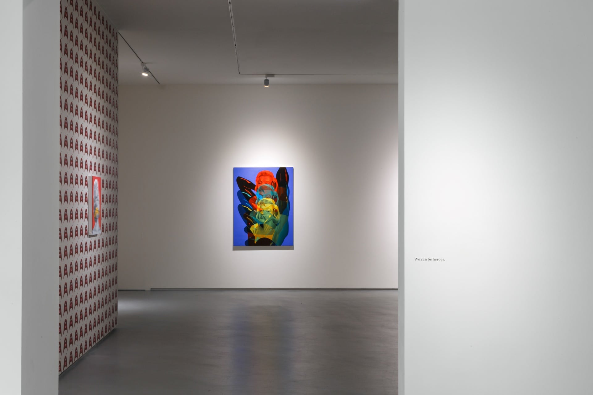 葉山禎治個展「Heroes」，於亞洲藝術中心展出一景。（亞洲藝術中心提供）