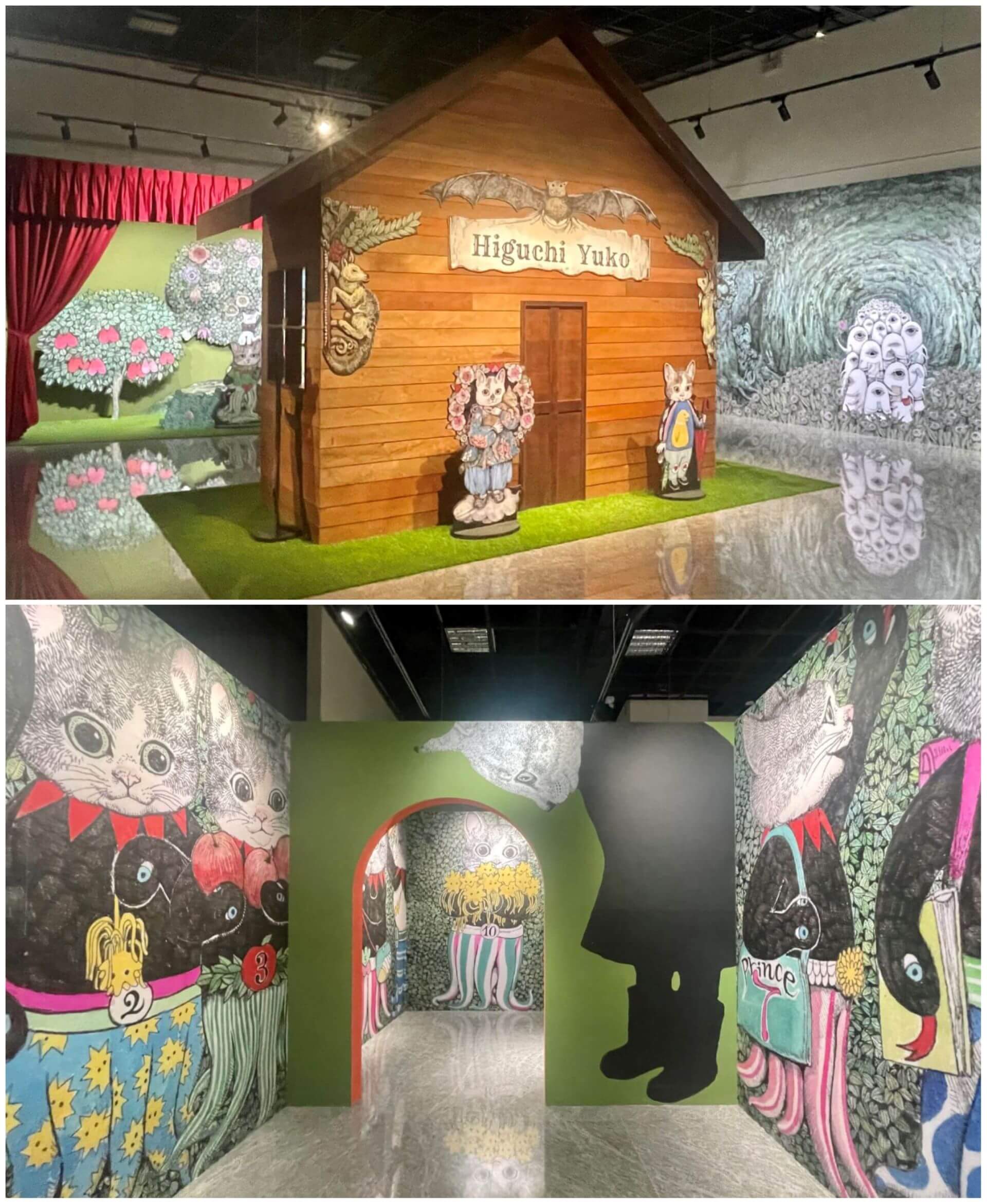 樋口裕子作品大圖輸出 展示風景。（攝影／鄭禹彤）