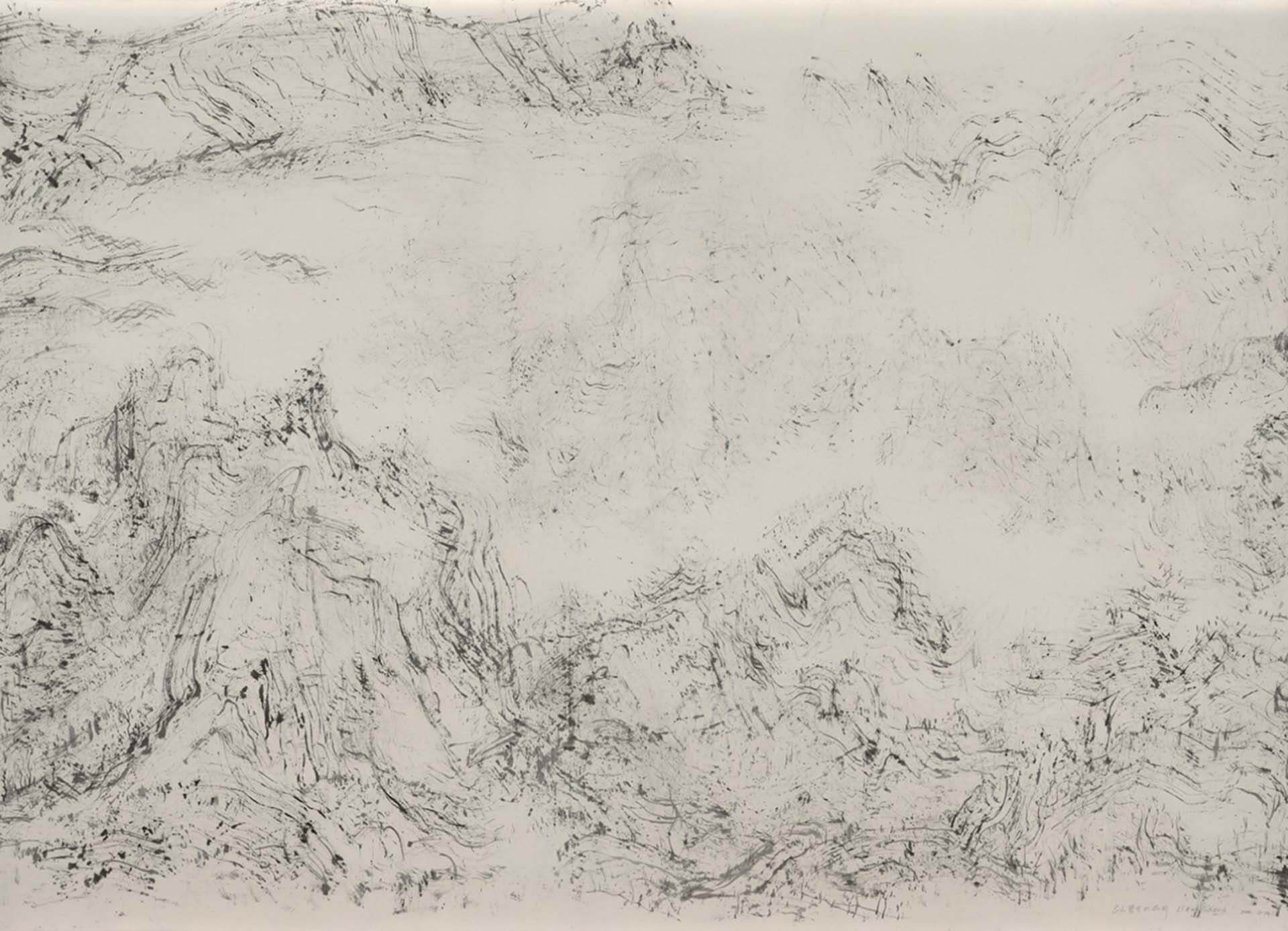 展覽「藝術資產與永續示範展區—水墨特展：執墨」展出作品，李華生的《0826》。（李華生藝術基金會／The Li Huasheng Art Foundation提供）