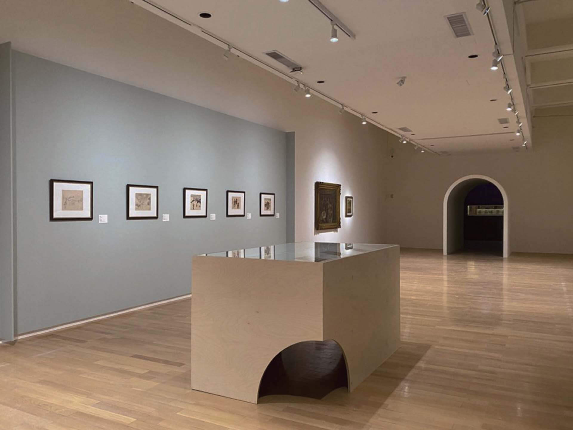 臺北市立美術館「掘光而行：洪瑞麟」展場一隅。（本刊資料室）